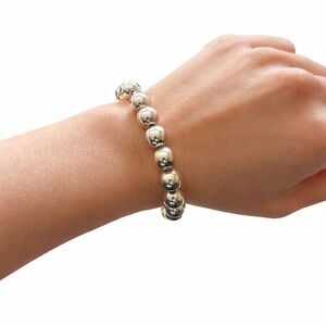 Tiffany & Co. Silver Beaded Bracelet size 7.5 10mm - retails for $750